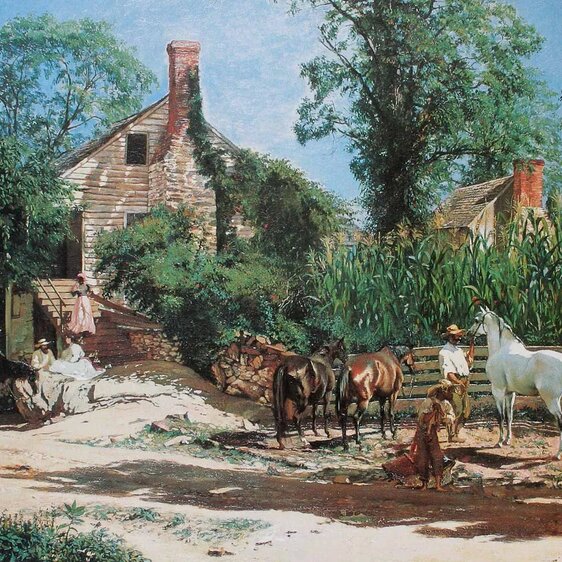 Buchser und Amerika, das schien zu passen. In «Old Virginia» stellte er die idyllische Seite des Landes dar.