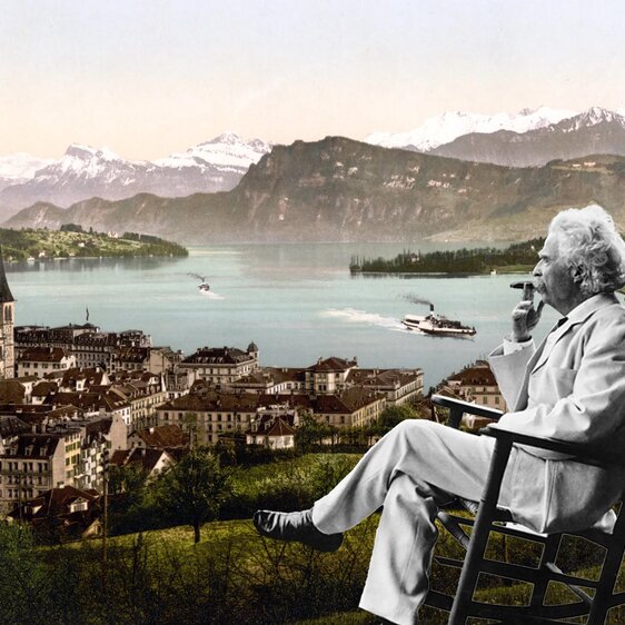 Mark Twain zog es immer wieder in die Schweiz – besonders Luzern und die malerische Umgebung hatten es ihm angetan.