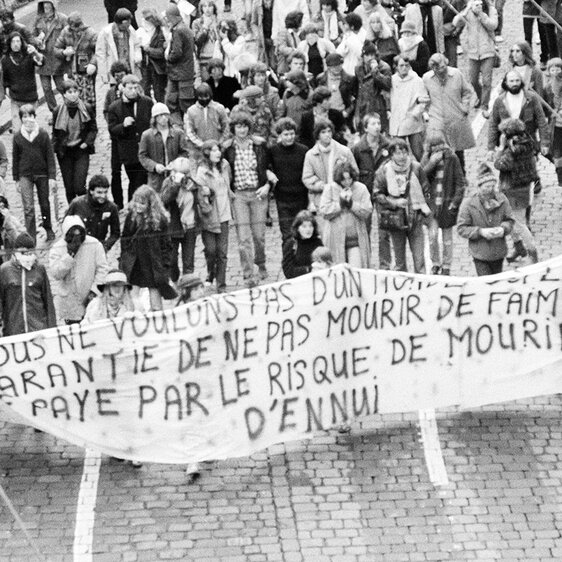 Das Ziel der Demonstrierenden der Bewegung Lôzane Bouge am 18. Oktober 1980 war die Avenue de Cour 16.