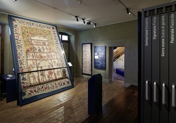 Scénographie de l'exposition permanente Indiennes. Un tissu à la conquête du monde | © (c)Musée national suisse