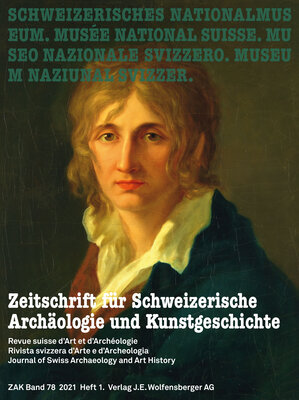 Page de couverture de la Revue suisse d'archéologie et d'histoire de l'art ZAK 1-2021