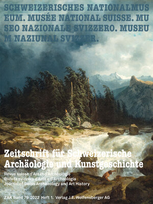 Page de couverture de la Revue suisse d'archéologie et d'histoire de l'art ZAK 1-2022
