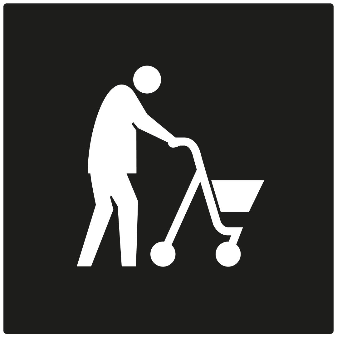 Symbole pour les personnes avec handicap dû à l‘âge